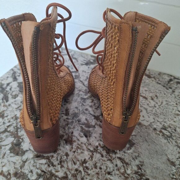 Vera Cruz leather open toe boots Artisans Sundance size 37 - Picture 5 of 8